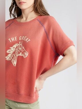 The Great Bronco Short Sleeve Cotton Graphic Sweatshirt